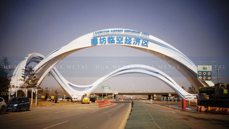 Painted-stainless-steel-sculpture-china