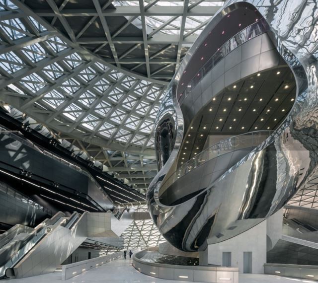 Fasad Keluli Tahan Karat Cermin